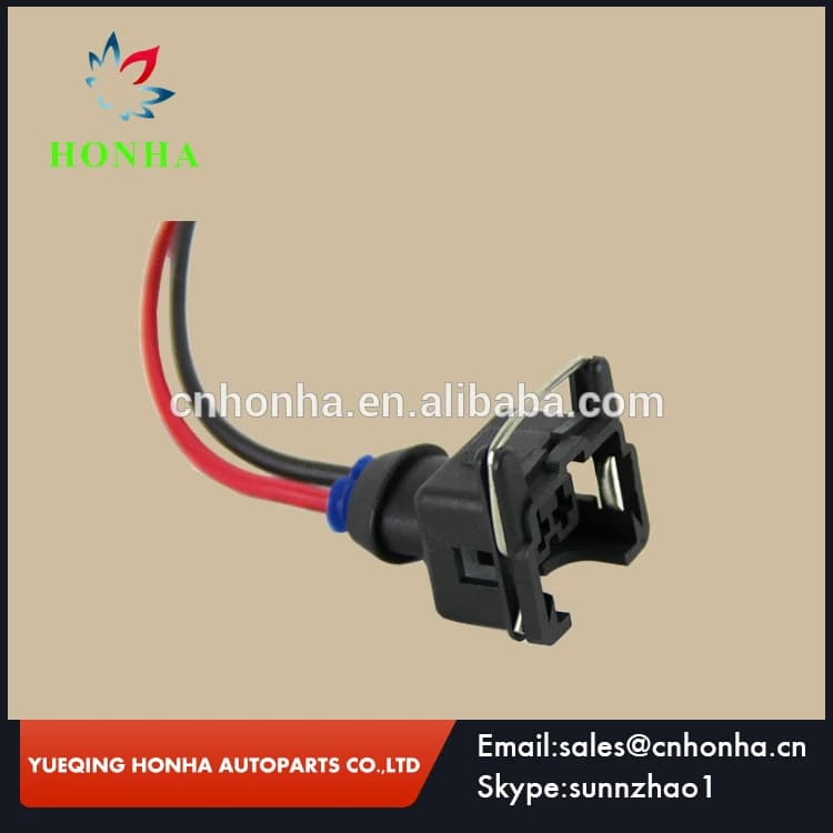 Spina Junior Power (mini timer) a 2 pin/vie con kit di riparazione connettore iniettore a treccia cavo (stile EV1)