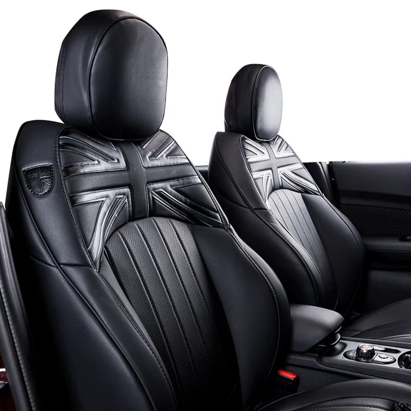 New Imported PVC Material Union Jack Style and Black Rear Seat Cover For mini cooper F56 F54 F55 F60 R60