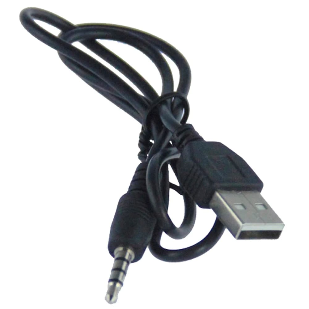 10 pz/lotto 1M USB maschio a 3.5mm maschio Audio Jack per cuffie cavo 3.5mm AUX Audio a USB 2.0 maschio cavo di ricarica cavo adattatore
