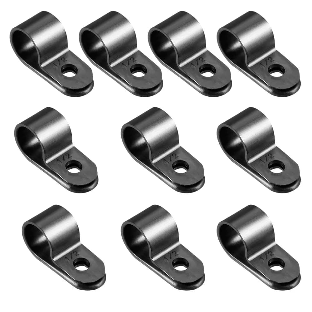 10 pezzi adatti 3.2/6.4/12.7/15.8/19.4mm diametro tubo flessibile filo nylon tipo R morsetto cavo clip per la gestione dei cavi nero bianco