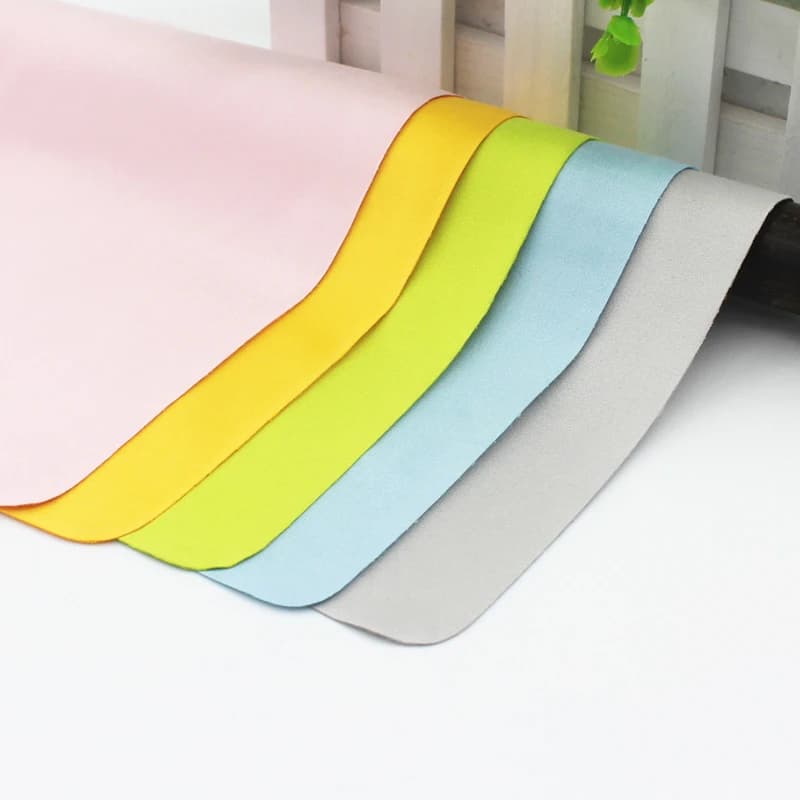 5PCS Microfiber Eyewear Cleaning Cloth Adjustable for Screen Lens Nylon or Polaroid Glasses 15*18 cm Random Color