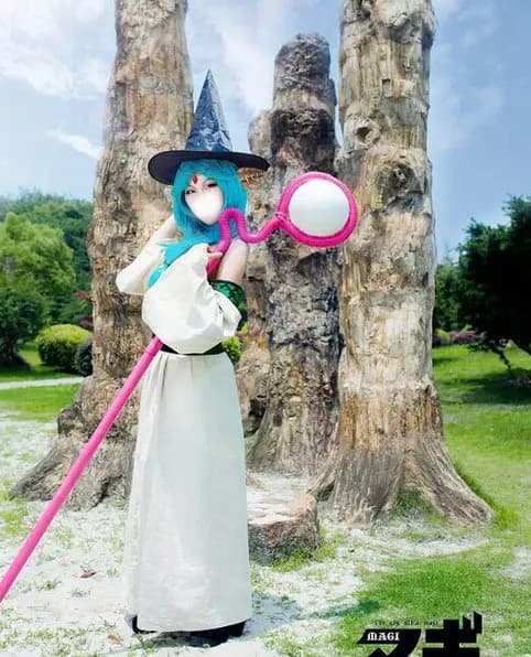 Il Labirinto della Magia - Costume cosplay Magi Yamuraiha personalizzato di qualsiasi dimensione 11