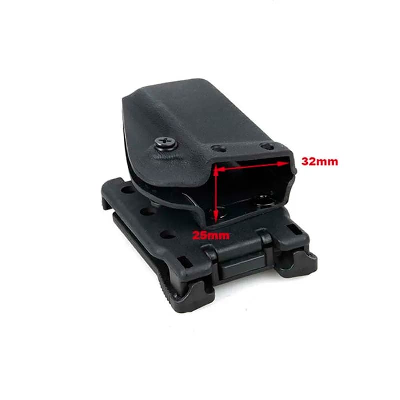 Supporto per clip per cintura tattica da caccia esterna 0305 Custodia singola Kydex BK/DE