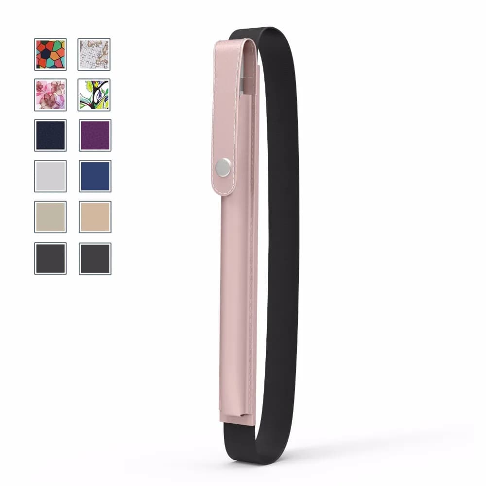 Portamatite per Apple Pencil custodia in pelle PU con elastico tasca tasca staccabile custodia per Apple Pencil iPad Pro 9.7