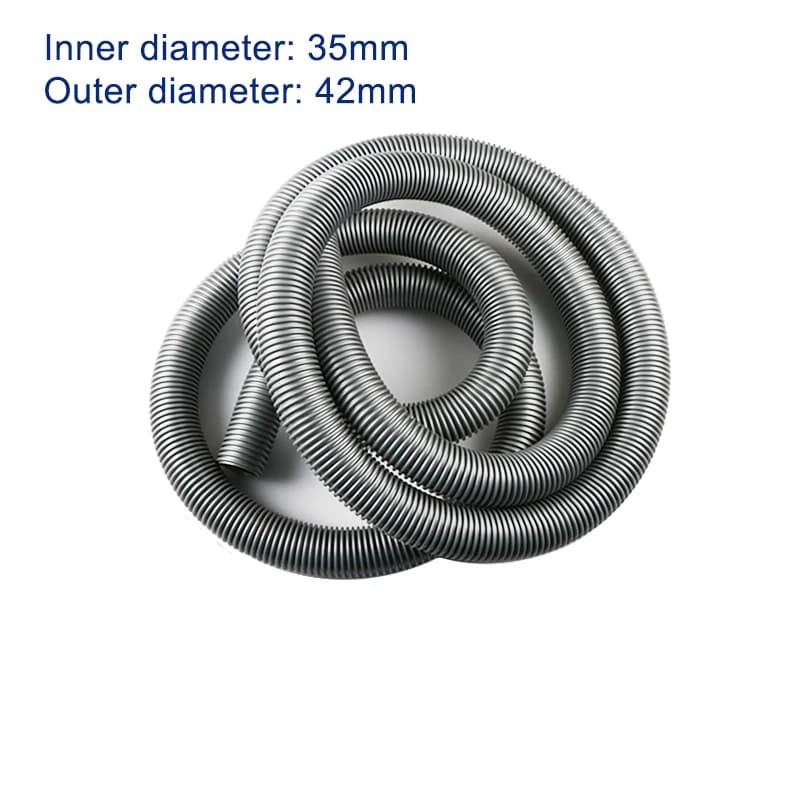 2 m Diametro interno 35 mm Diametro esterno 42 mm Grigio Tubo flessibile in EVA ad alta temperatura Tubo morbido Accessori per aspirapolvere