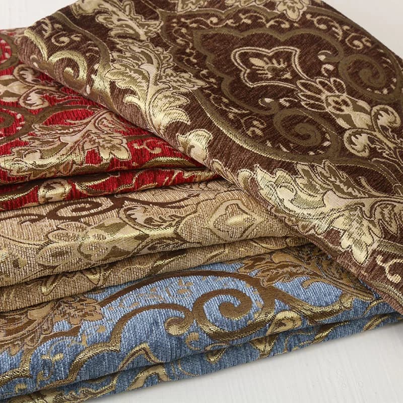 Tessuto per mobili jacquard in stile europeo per cuscino divano sedia quilting cucito patchwork delicato rivestimento in tessuto larghezza 145 cm
