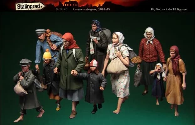 Kit modello in resina 1/35 Civili (10 gruppi) 388