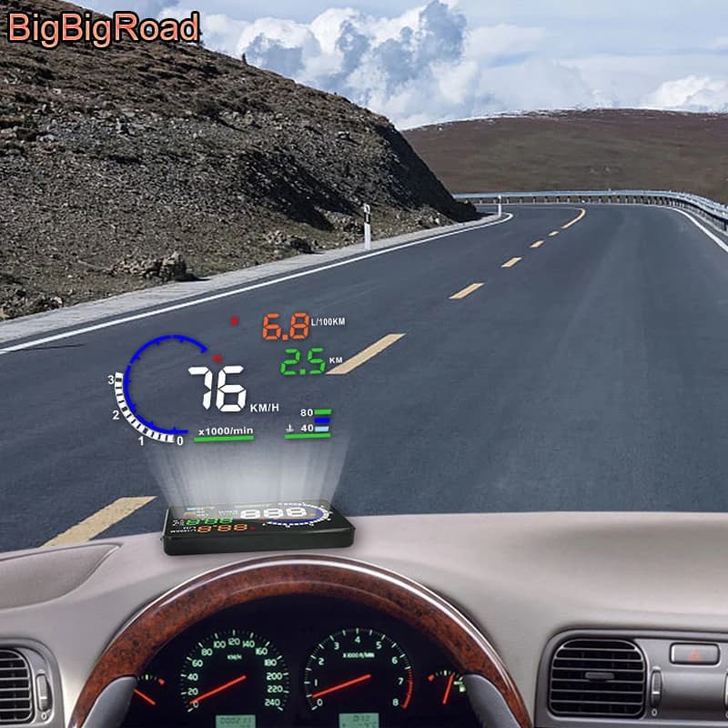 Auto HUD Parabrezza Proiettore Head Up Display OBD2 Per Highlander Kluger Roraima Land Cruiser Prado J90 J120 J150 Frontlander