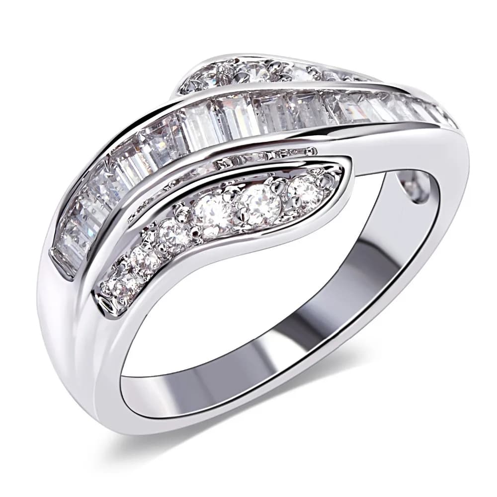 YLMyself Princess Cut CZ Ring High Quality Fashion Jewelry Elegant Bague For Women New Arrival Gift