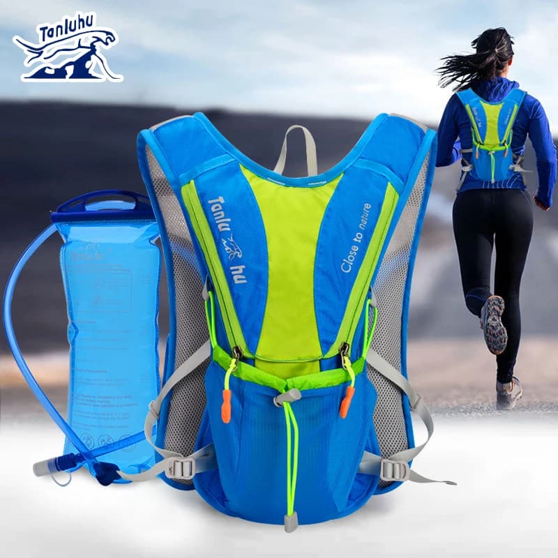 TANLUHU 675 Ultralight Outdoor Marathon Race And Jogging Cycling Excursions Hydrating Backpack Pack Knit Bag For 2L Vescican Water Bag Bottle