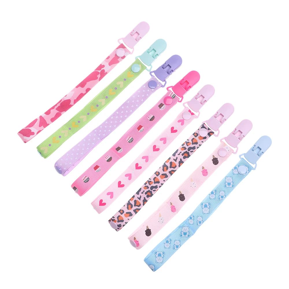 Ciuccio catena Clip fittizia Clip per ciuccio per bambini supporto per capezzolo per capezzoli Clip per ciuccio per bambini corda Anti-caduta per massaggiagengive