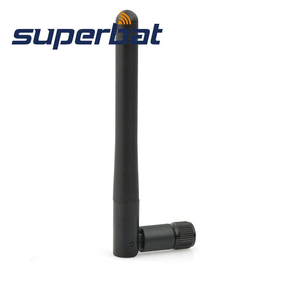 Antenna WiFi Superbat 3dBi 2.4GHz Wireless SMA Maschio in Gomma, Amplificatore di Segnale Omnidirezionale per Router MegaFon Huawei