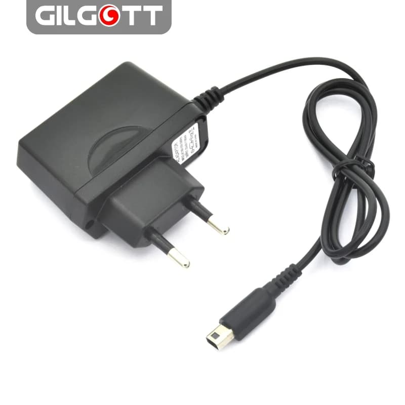 Caricatore da viaggio per casa da parete con spina europea Adattatore di alimentazione CA 100 V-240 V per Nintendo NEW 2DS 3DS XL LL Nero