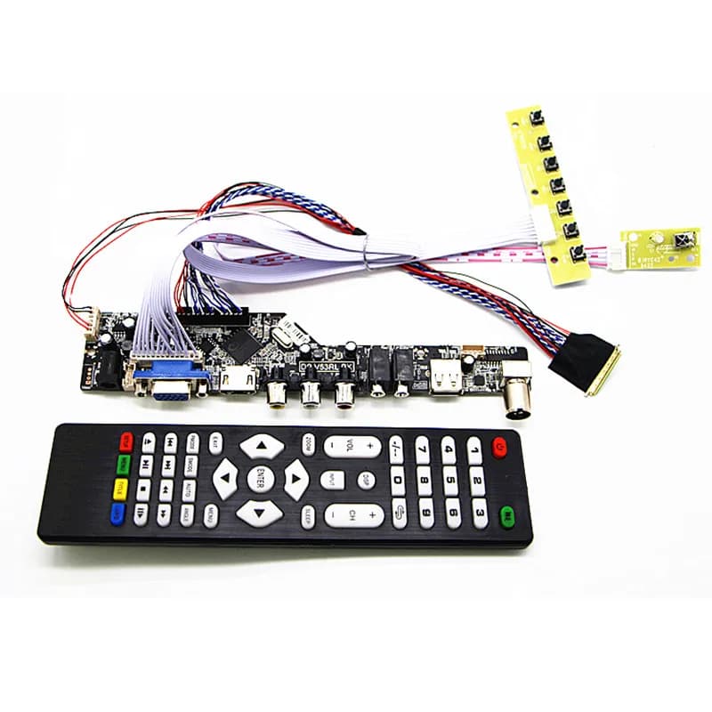 TV+HDMI+VGA+AV+USB+AUDIO TV LCD Controller Board kit 17.3" LP173WD1 LTN173KT01 1600*900 LCD controller board DIY kits