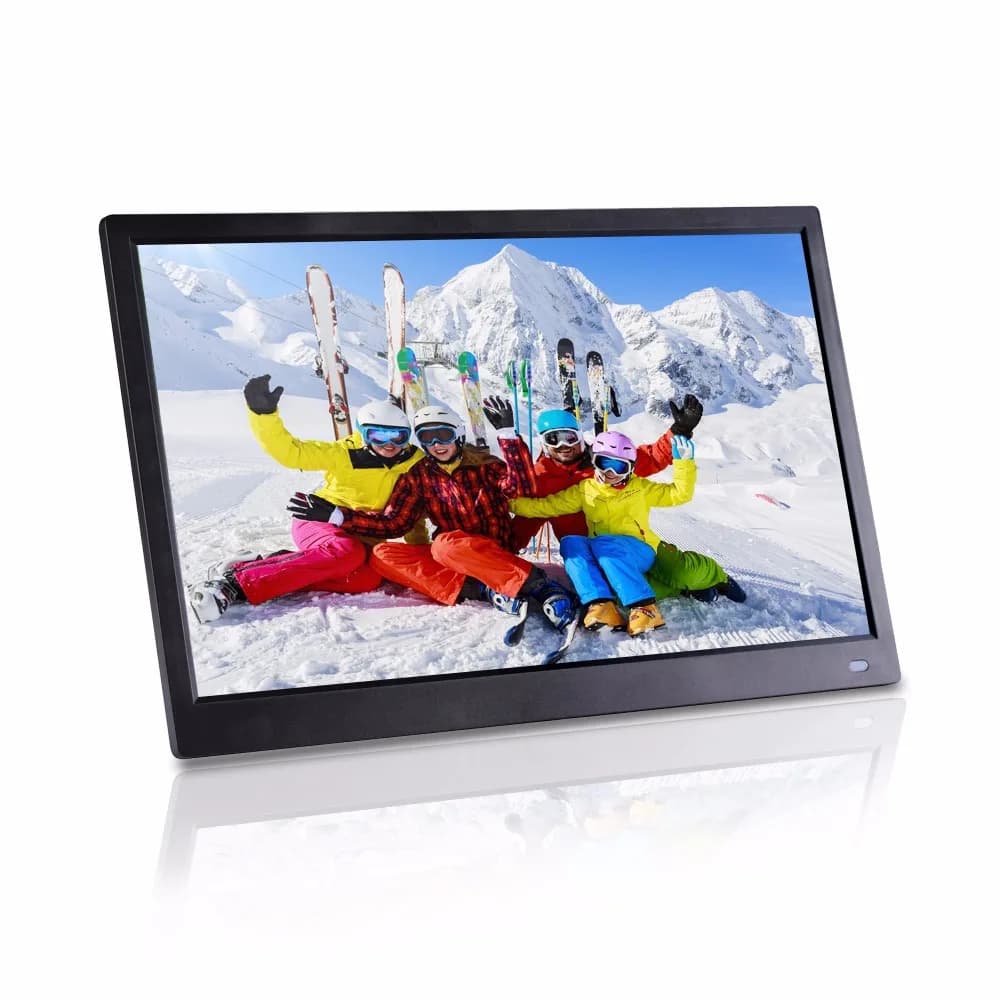 Nuovo design Schermo ampio da 15,6 pollici IPS Angolo di visione completo 1920X1080 Supporto ingresso HD lettore video cornice per foto digitali