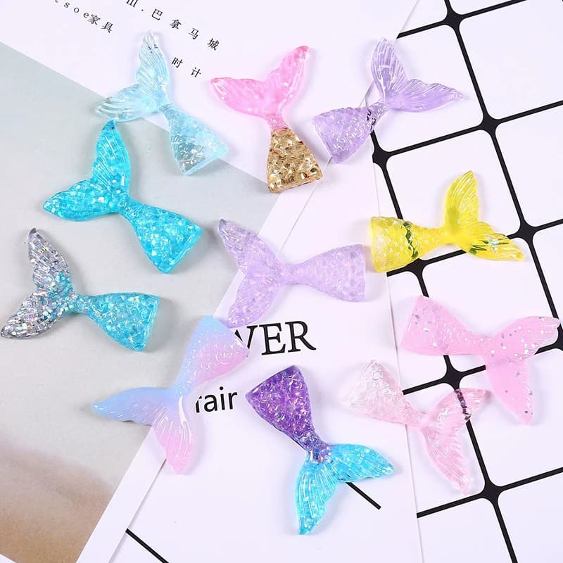 1Pc Coda di Sirena Soffice Polimero Scatola di Melma Giocattoli Per I Bambini Pendenti E Ciondoli Lizun Modellazione di Argilla Kit FAI DA TE Accessori Per Bambini Plasticin Regalo
