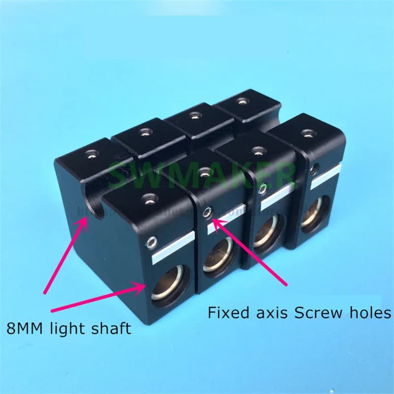 UM2 Versione aggiornata blocco cursore incrociato + cintura 2GT Fibbia per scheda + manicotto in rame per stampante 3D con asta da 8 mm