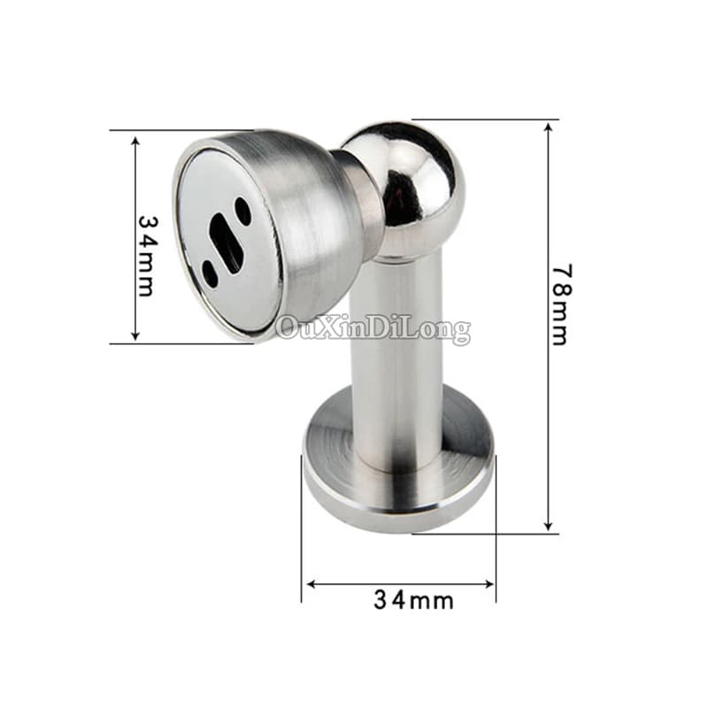High Quality 2PCS/LOT 304 Stainless Steel Magnetic Door Stops Home Office Gates Doors Powerful Doorstop Stopper Catch Holder