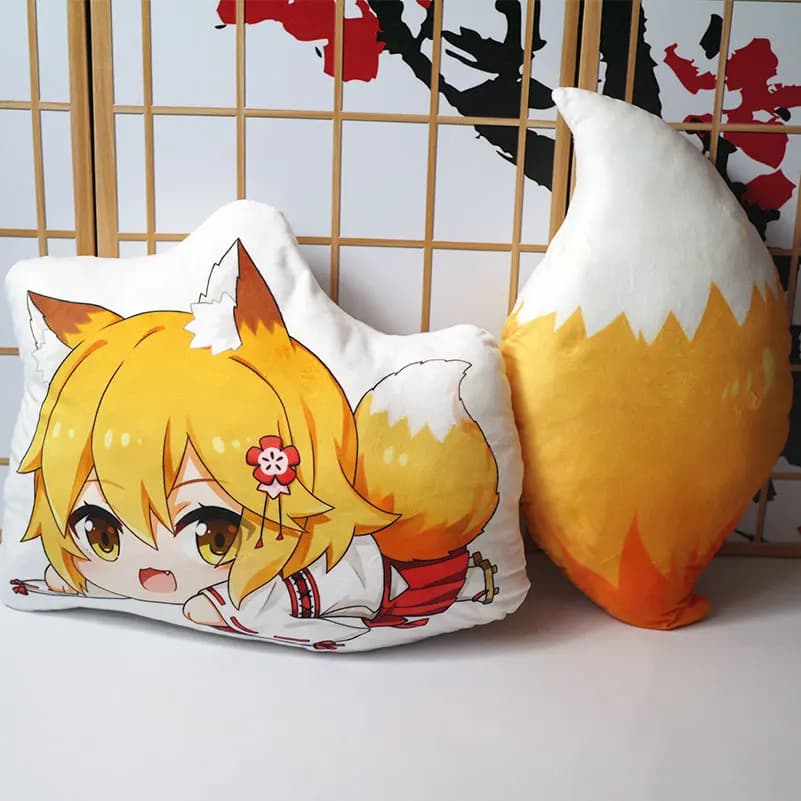 Il Utile volpe Senko-san peluche Anime Sewayaki Kitsune no Senko-san bambola cuscino cosplay per regalo