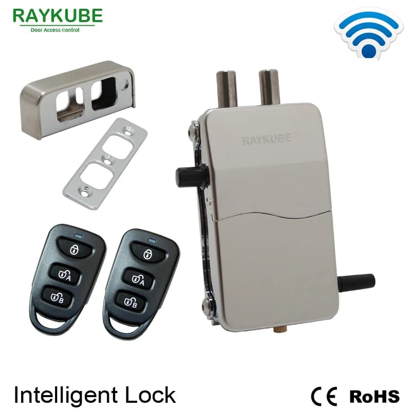 RAYKUBE serratura antifurto intelligente senza fili della serratura telecomandata per la serratura invisibile serratura elettrica R-W39