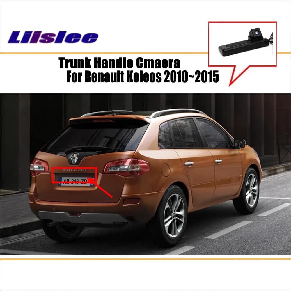 Telecamera Posteriore per Renault Koleos 2010-2015, Telecamera di Retromarcia HD CCD OEM Integrata nella Maniglia del Bagagliaio