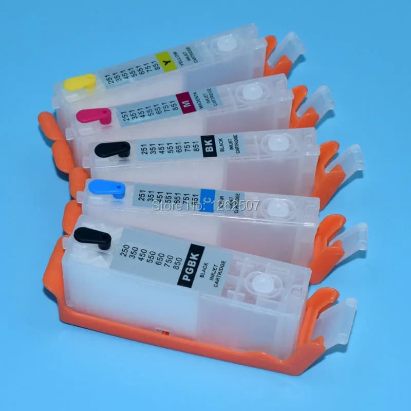PGI-250 CLI-251 cartuccia ricaricabile per Canon PIXMA MG5420 MG5422 MG5520 MG5522 MG5620 MG6420 MG6620 IP7220 MX722 MX922 IX6820