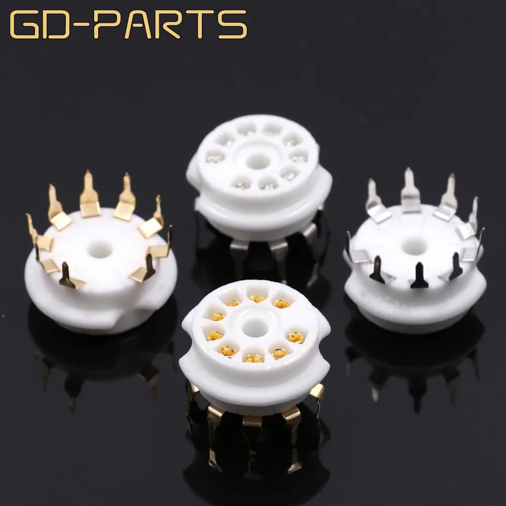 In miniatura B9A 9pin Presa Tubo di Ceramica PCB di Montaggio Per 6DJ8 12AX7 ECC83 B339 CV492 6L13 12AU7 ECC82 12AT7 Hifi Audio AMPLIFICATORE VALVOLARE