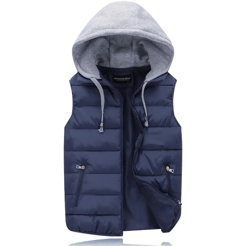 Gilet di cotone Top donna autunno inverno gilet con cappuccio capispalla spessa calda giacca senza maniche gilet Casual uomo donna giacche Top