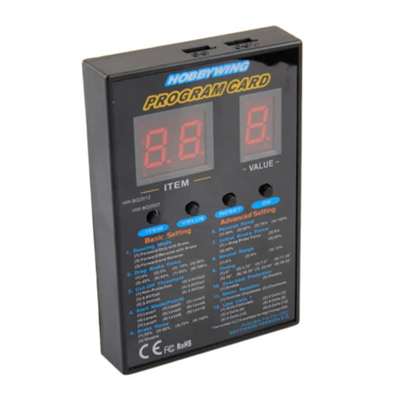 Scheda di programma ESC originale Hobbywing per XERUN 、EZRUN、QUICRUN per la barca dell'elicottero dell'auto RC