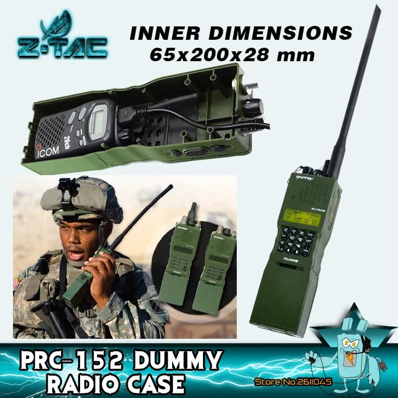 Z-Tac Militare AN/PRC152 Custodia per radio tattica fittizia senza funzione per Baofeng Talkie Walkie Custodia per radio Custodia per accessori modello Z020