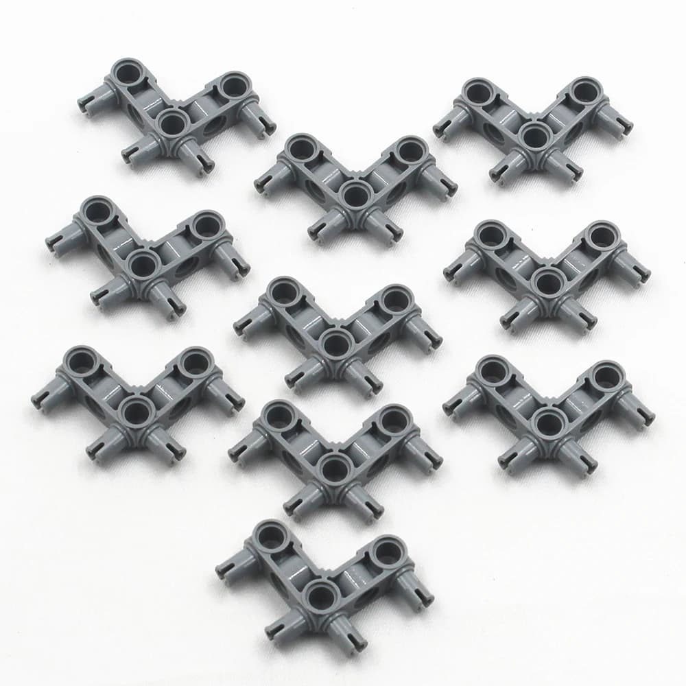 MOC Building Blocks parti tecniche 10 pezzi trave angolare tecnica 90DEGR. W.4 scatta compatibile con Lego 55615 per bambini ragazzi giocattolo