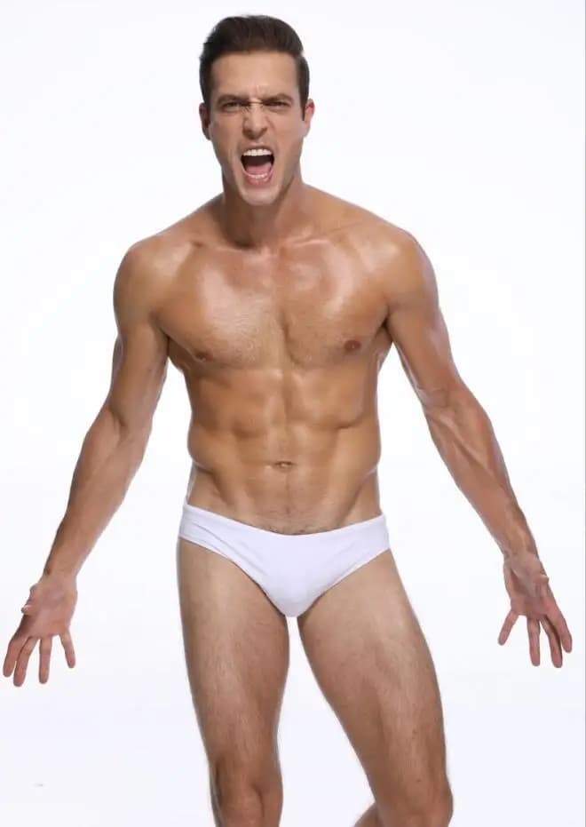 Costume da bagno da uomo a vita bassa Sexy bikini Trunks stretto bianco costume da bagno costumi da bagno ad asciugatura rapida Sexy Swim T Super elastico