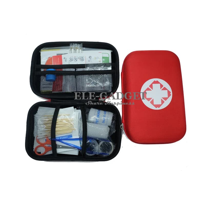 17 articoli/93 pezzi Kit di pronto soccorso da viaggio portatili per la casa Kit di emergenza per sport all'aria aperta coperta di emergenza per borsa medica in EVA di emergenza