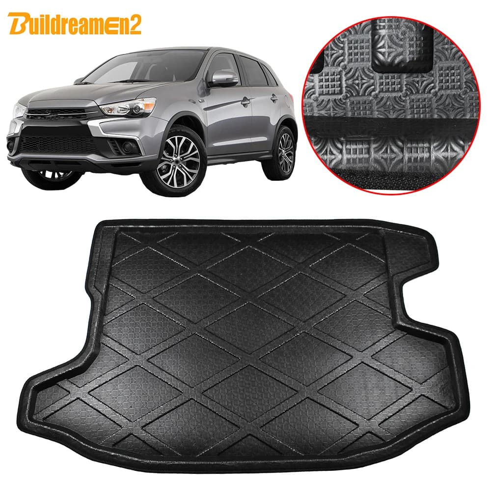 Buildreamen2 Per Mitsubishi ASX/Outlander Sport/RVR 2010 2011 Bagagliaio di un'auto Zerbino Vassoio Boot Liner Cargo Pavimento Tappeto Fango protezione