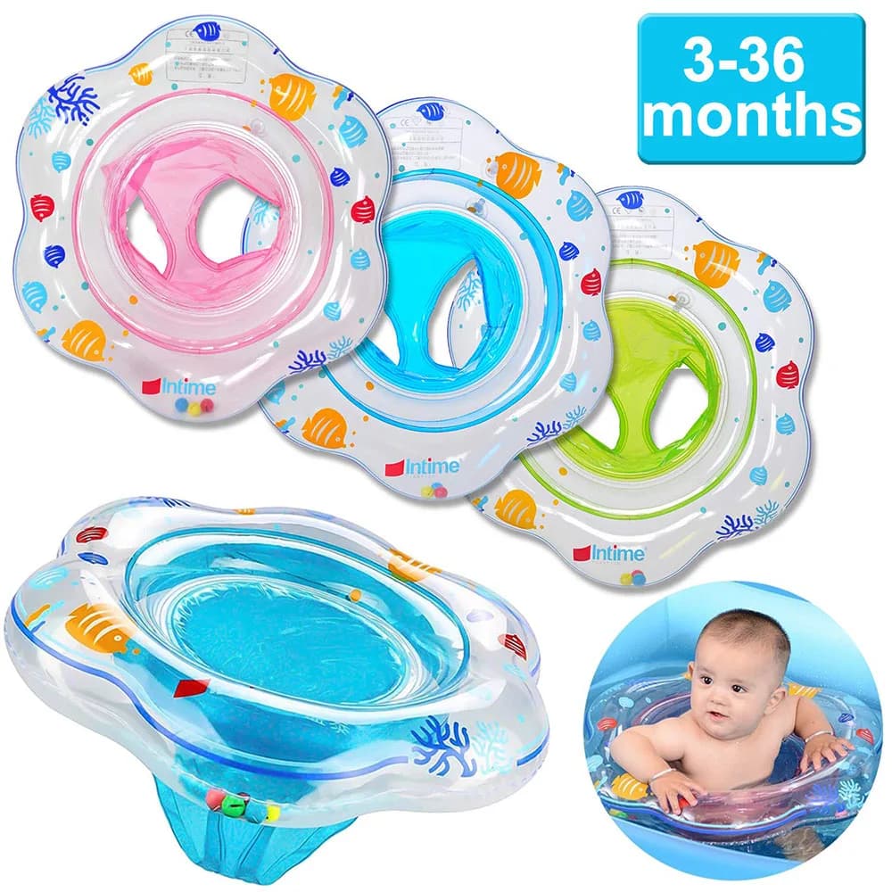 Anello di Nuoto del bambino del Galleggiante con Doppio Airbag di Sicurezza Sedile Gonfiabile Anello di Nuotata Infantile Giocattolo Del Capretto Piscina Vasca Da Bagno Accessori di Acqua di Sport