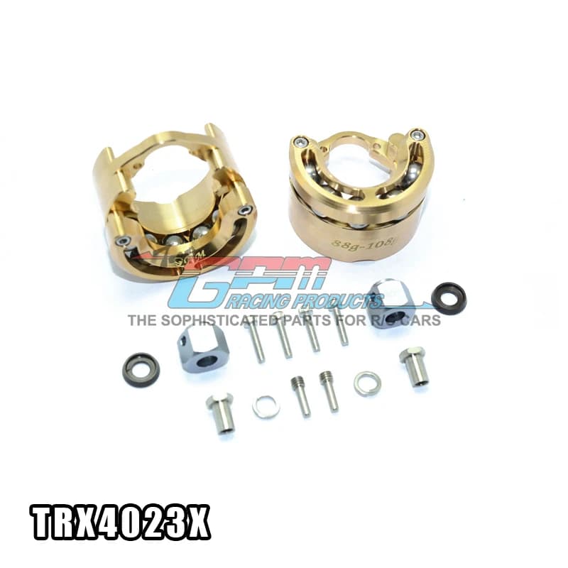 Peso dell'asse dell'articolazione della ruota a pendolo in ottone GPM e adattatore esagonale da 9 mm per Traxxas Trx-4