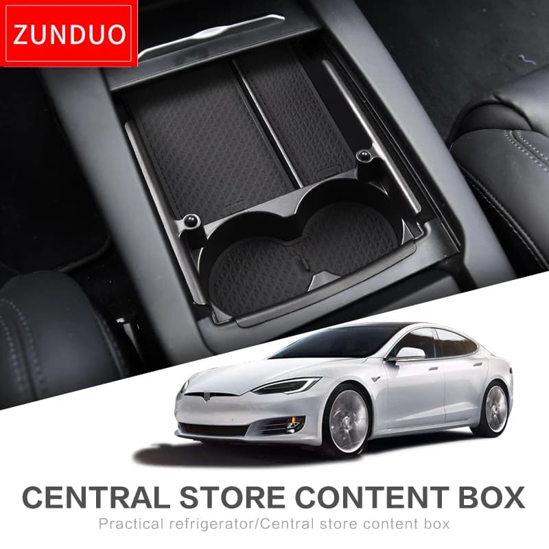 Scatola bracciolo centrale per Tesla modello X modello S accessori interni stivaggio riordino contenitore organizzatore Console centrale