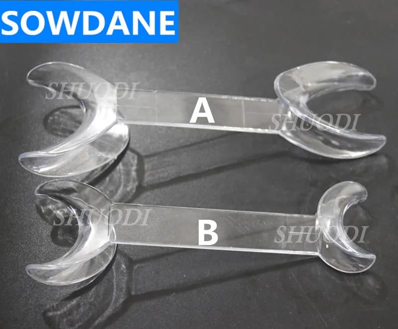 5 pieces Dentale Oral Hygiene Orthodontic Labber Glove Double Extremity Mouth Opener photogray Tooth Whitening Tool