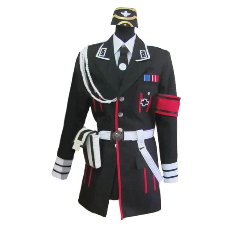 Costume cosplay uniforme da festa di Natale di Halloween per ragazza tattica MP40 di prima linea per ragazze con guanti da cappello personalizzati per Halloween