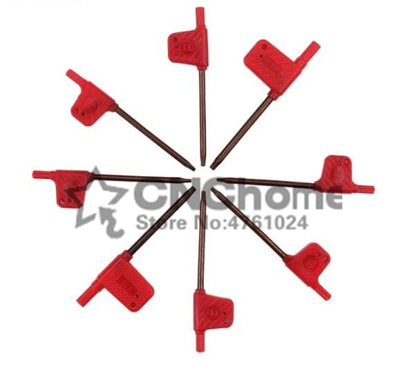10 PCS T6 T7 T8 T9 T10 T15 T20 Vite Cacciavite Driver per Xbox bandiera Rossa chiave Interno sei tornio accessori