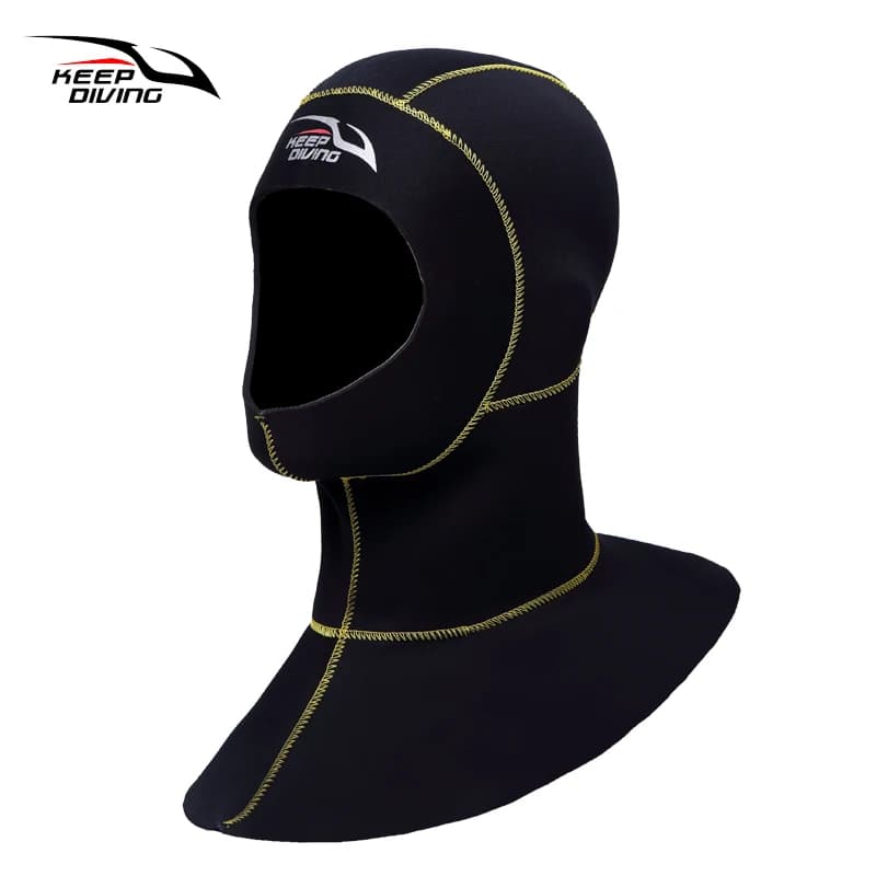 3 mm neoprene diver hood with shoulder Snorkeling Underwater equipment Hat Winter swim cap Hot diver diver Underwater fishing