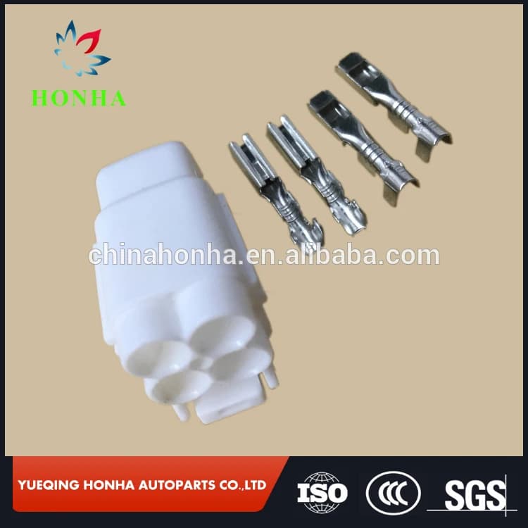 Spedizione GRATUITA 6180-4771 DJ7043-2-21 PA66 bianco sigillato auto 4 pin femmina connettore iniettore di carburante