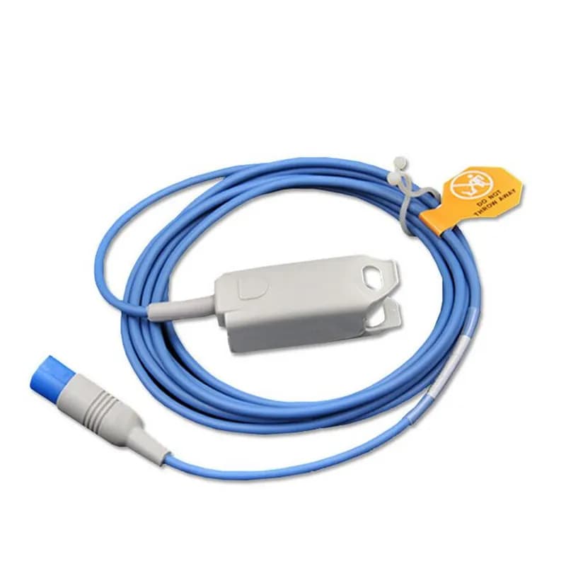 Compatible for Philips/HP M1941A 8pin FingerClip Adult Sensor Spo2 Probe Pulse Oxymeter Spo2 MP20/30/40 Oxygen Sensor 3M/9ft