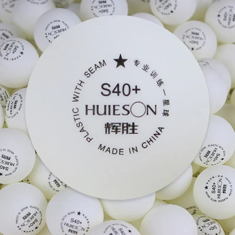 Huieson 50 pz/borsa 1 Stella Palline da Ping Pong in Plastica ABS 40 +mm 2.7g Palline da Ping Pong per Adolescenti Club Training S40 +