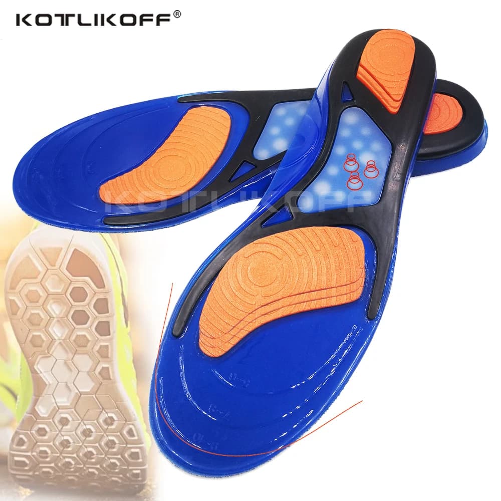 Accessori per scarpe sportive per scarpe Sport da corsa solette in Gel di Silicone fascite plantare tallone massaggio assorbimento degli urti piede Pad