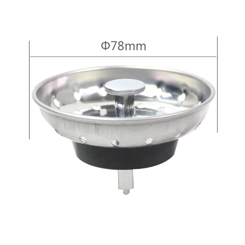Talea 7.8cm acciaio inossidabile lavello della cucina di casa scarico tappo a rete cestello filtro tappo di scarico lavandino del bagno filtro del lavandino