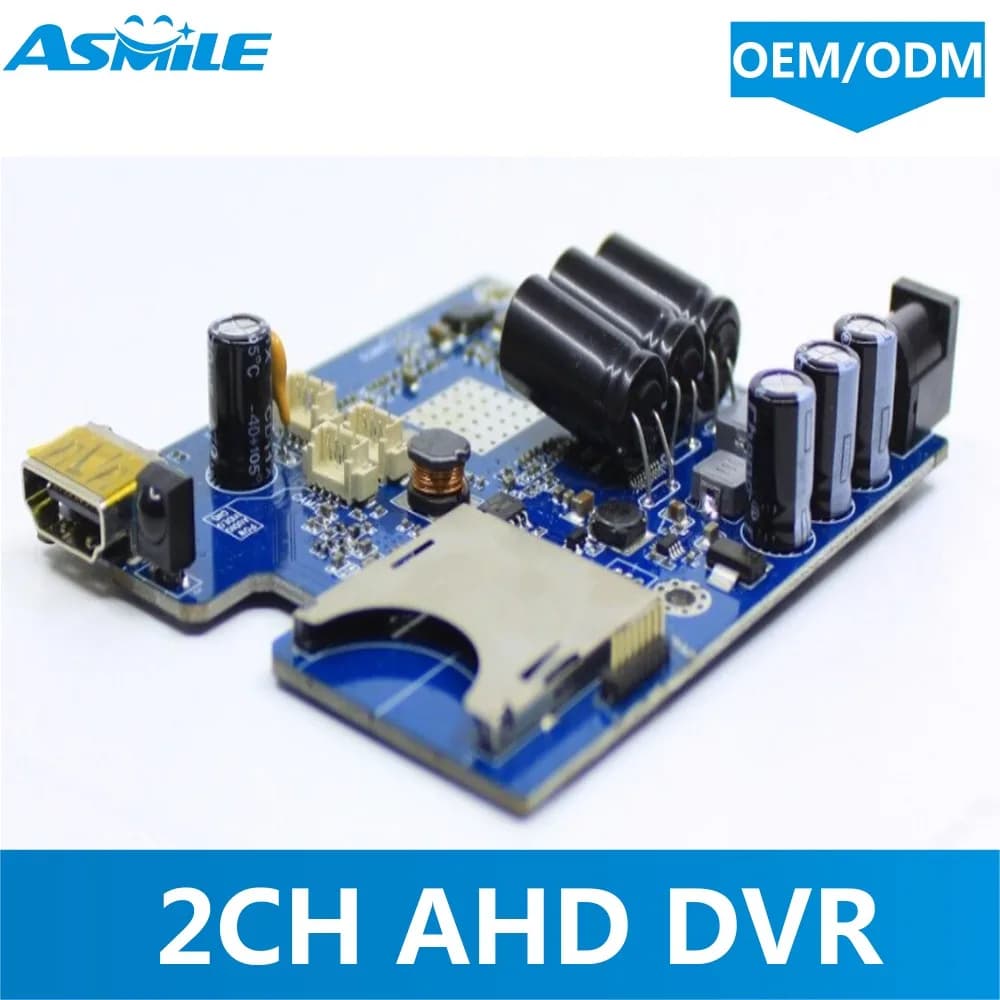 DVR mobile per auto con mini scheda SD AHD a 2 canali con rilevamento del movimento con registrazione audio con compressione audio H.264, G711
