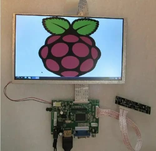 new monitor with 7 inch LCD screen for Raspberry Pi + driver card /VGA/2AV