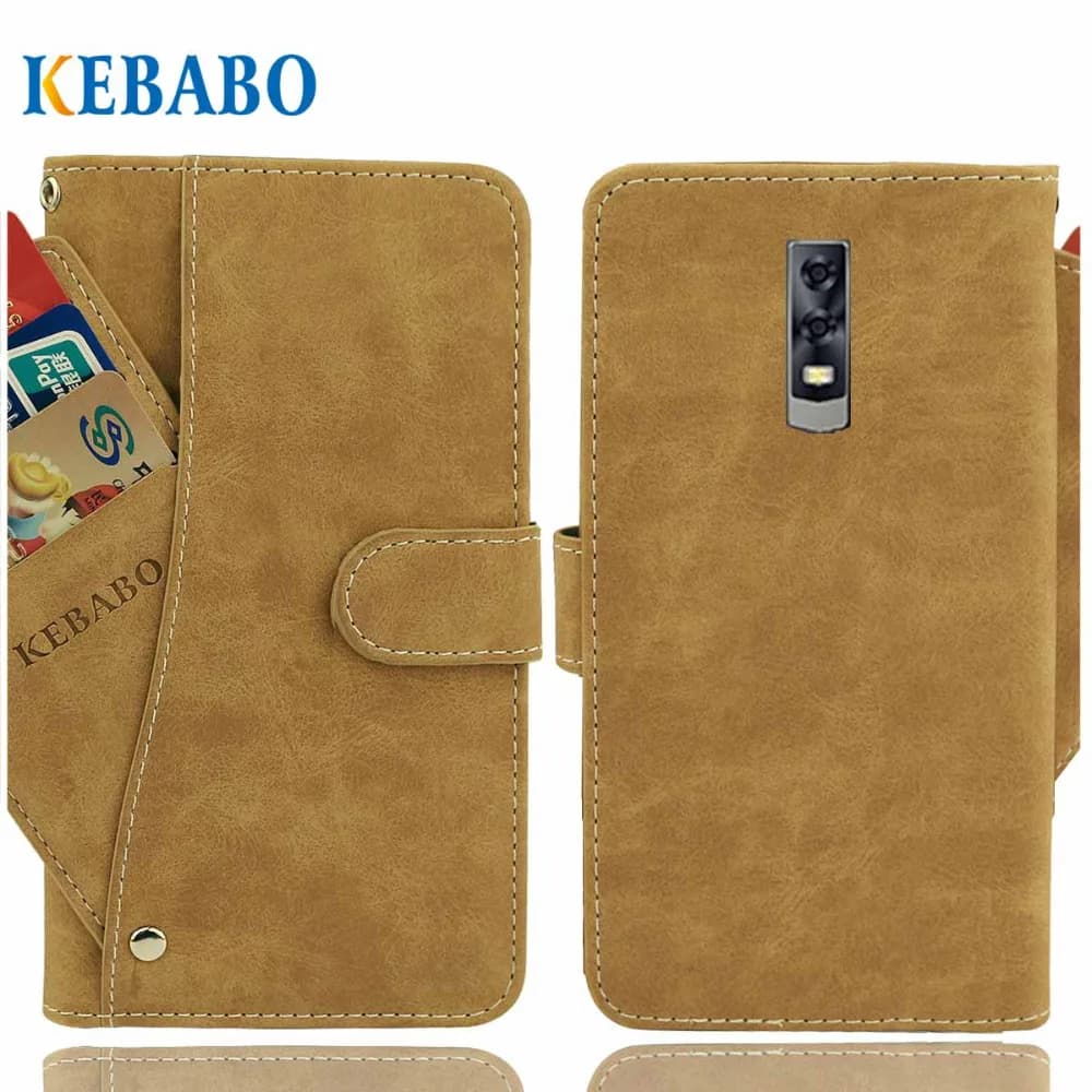 Vintage Leather Wallet Blackview P10000 Pro Case 6" Luxury 3 Front Card Slots Cover Magnet Stand Phone Protective Bags