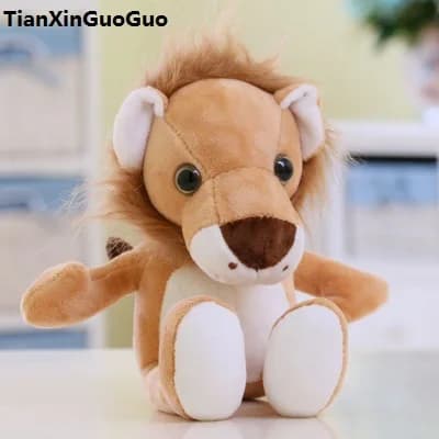 nuovo stile circa 28 cm cartone animato leone peluche bambola morbida regalo di compleanno s0943